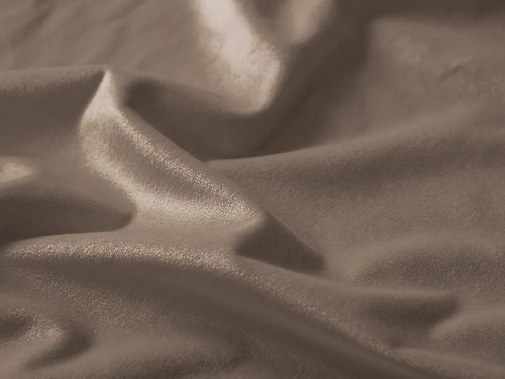 Biante Veľký zamatový oválny obrus Velvet Premium SVP-005 Svetlo hnedý 240x300 cm
