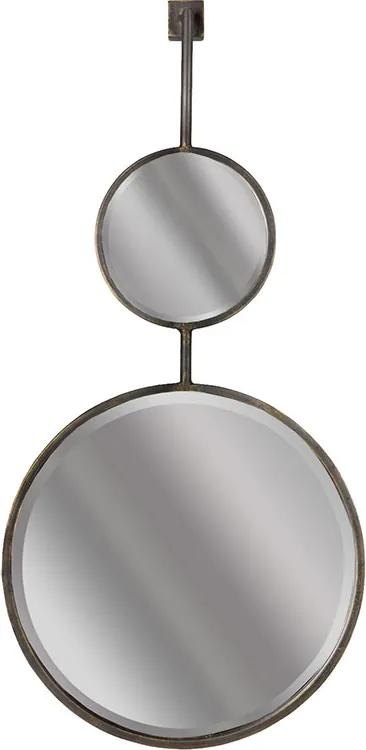 BEPUREHOME Kovové zrkadlo Chain Double L 82 × 40 × 6 cm