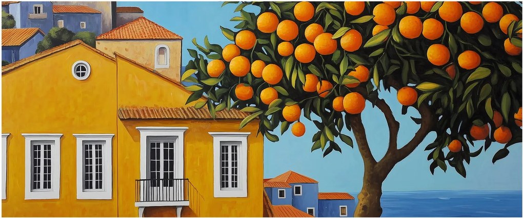 Obraz - Pomarančovník (120x50 cm)