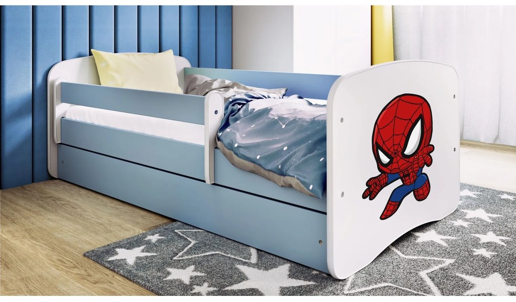 Detská posteľ Babydreams superhrdina modrá