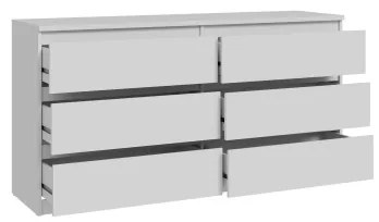 Komoda MAO s zásuvkami, biela