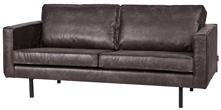 BePureHome Rodeo malá kožená sedačka - Čierna