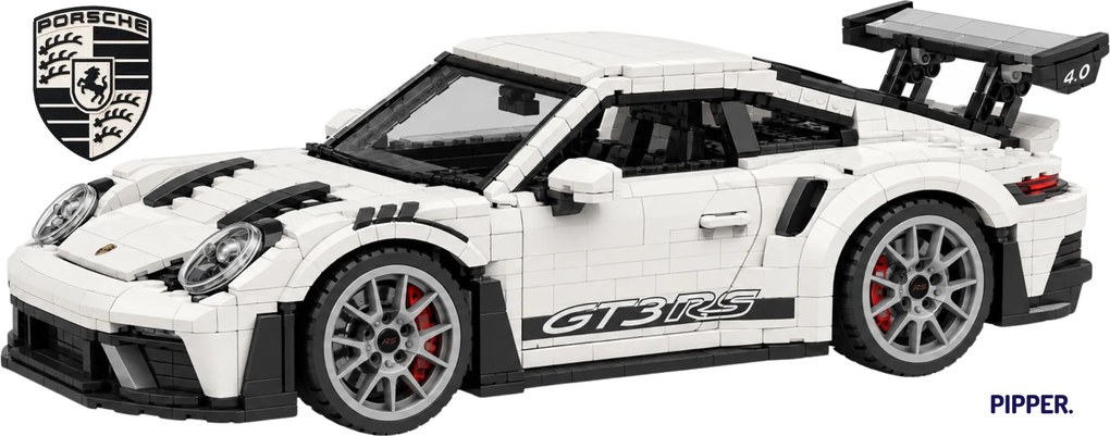 60x130cm LEGO Porsche 911 GT3RS - textilná nálepka na stenu