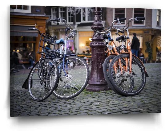 Sablio Obraz Mestský bicykel - 90x60 cm