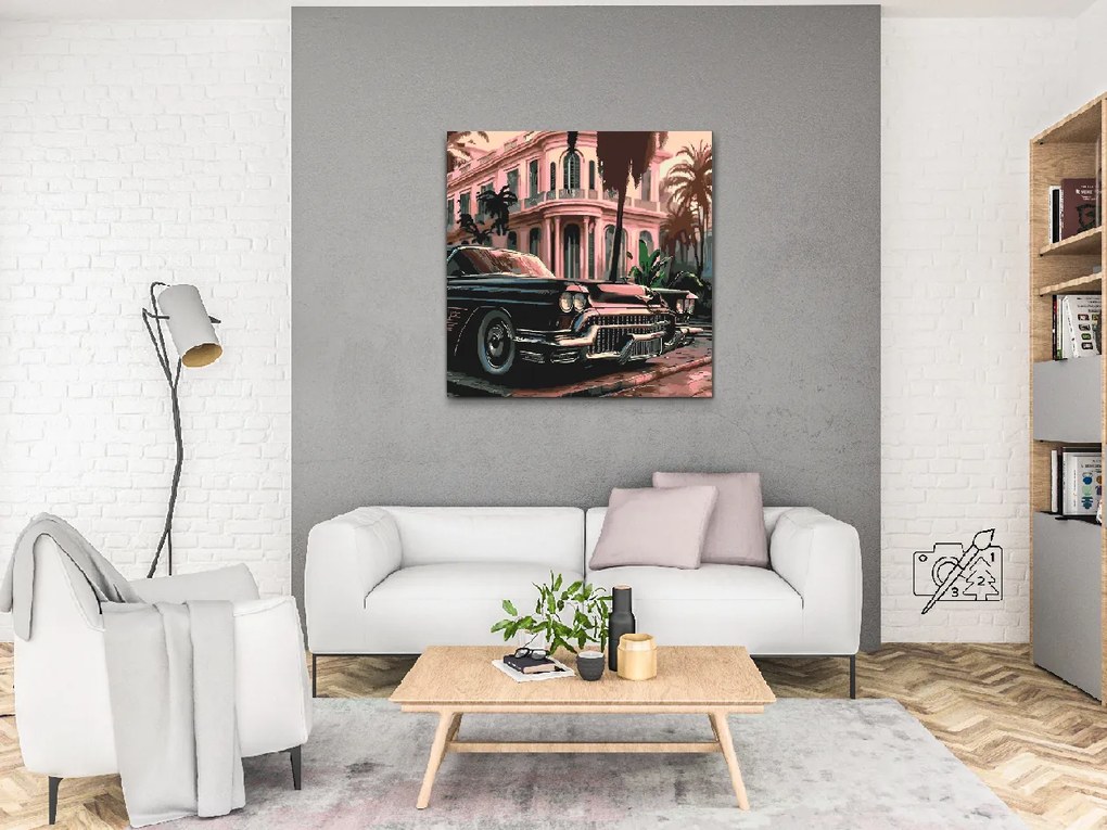Gario Maľovanie podľa čísel Cadillac Rozmery: 80 x 80 cm, Rámovanie: S vnútorným rámom