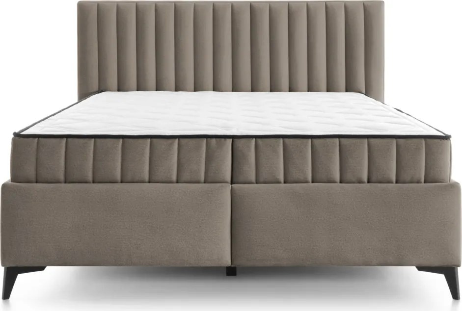 Posteľ Joy 160x200 cm, béžová látka