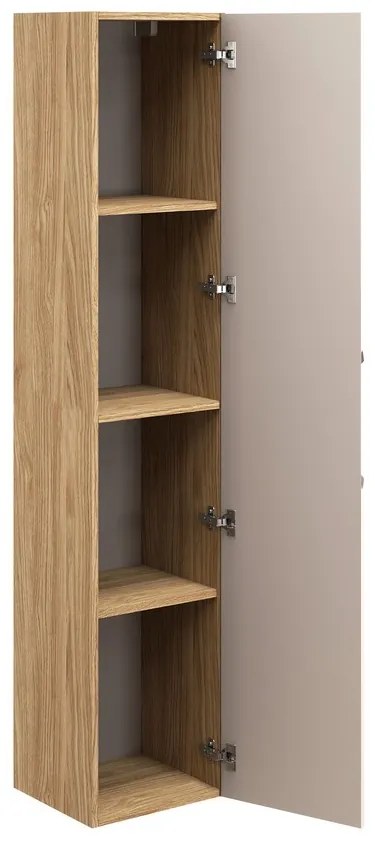 Kúpeľňová zostava Ocean 90 cm s umývadlom a skrinkami béžová/dub olejovaný