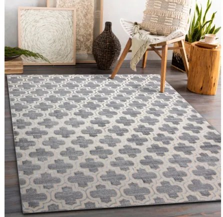 Koberec CORE W6764 Koniczyna marokánska Trellis - sivý / krém