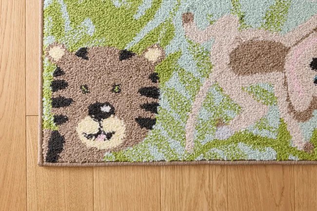 Detský koberec Funky Top Jungla mätový