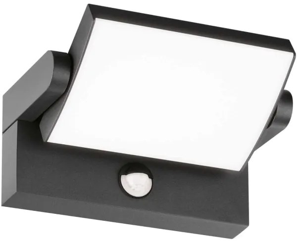 Ideal Lux - LED Vonkajšie nástenné svietidlo so senzorom LED/21W/230V antracit