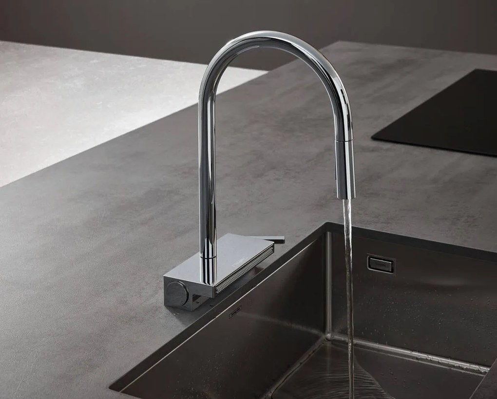 Hansgrohe Aquno Select M81, páková kuchynská batéria 170, vyťahovateľná sprška, 3jet, sBox, chrómová, HAN-73831000