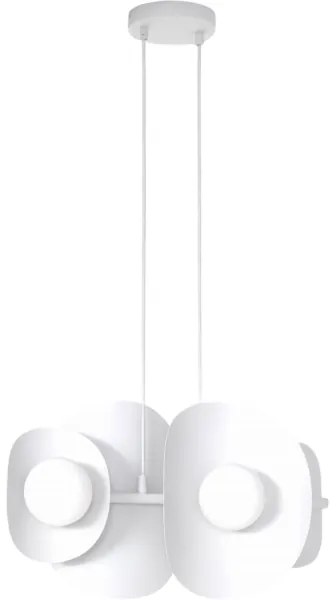 Luster na lanku ELEMENTI 4xG9/8W/230V biela