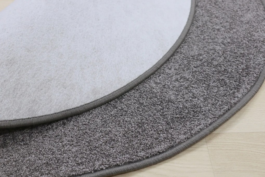 Vopi koberce Kusový koberec Capri šedý kruh - 67x67 (priemer) kruh cm