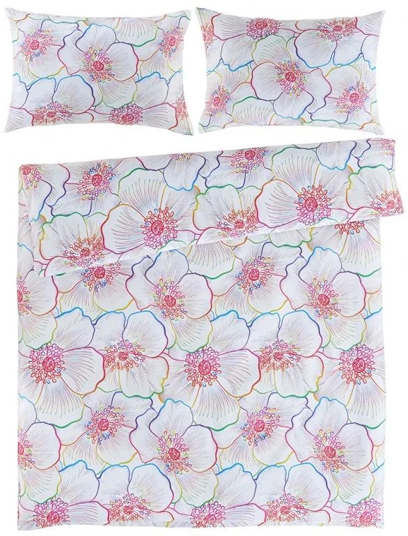 Saténové obliečky  Bloom 135x200/80x80 cm