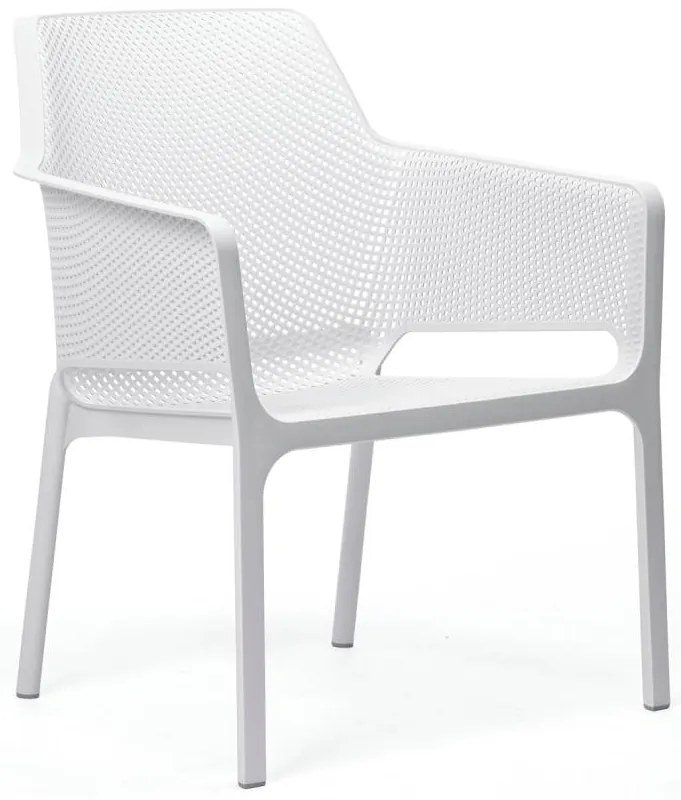 NARDI Záhradné kreslo NET RELAX BIANCO, plastové