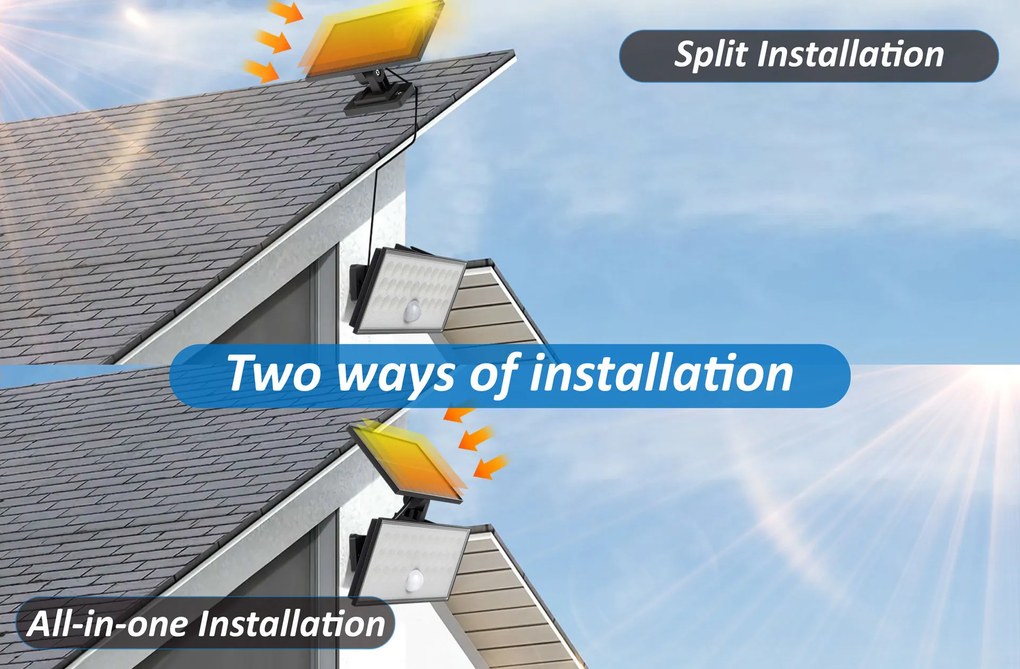 TOP LIGHT Svetlo nástenné Heleon PIR VARIO RC, Čierna