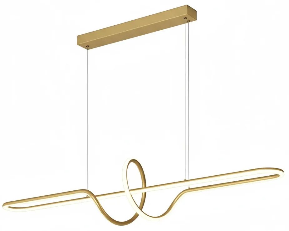 Toolight Toolight, LED závesné osvetlenie 118cm, 36W, 3000K, 3500lm, LHJ038-CP, zlatá matná, OSW-50049