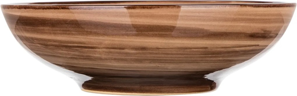 Banquet Súprava 6 hlbokých tanierov Palas 18 cm, hnedá