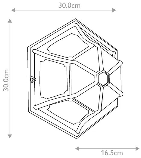 Elstead PR12-BLACK - Vonkajšie stropné svietidlo PARISH 1xE27/60W/230V IP44