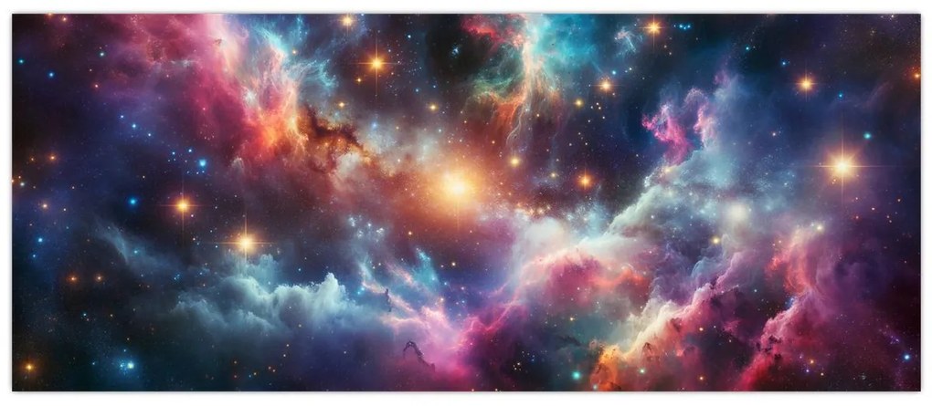 Obraz - Temný vesmír (120x50 cm)