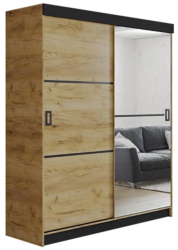 Skriňa Retro 138 2L craft / Dvierka craft