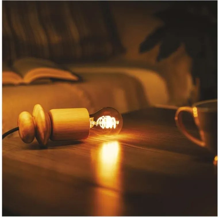 LED žiarovka DECO dymová A60 teplá biela