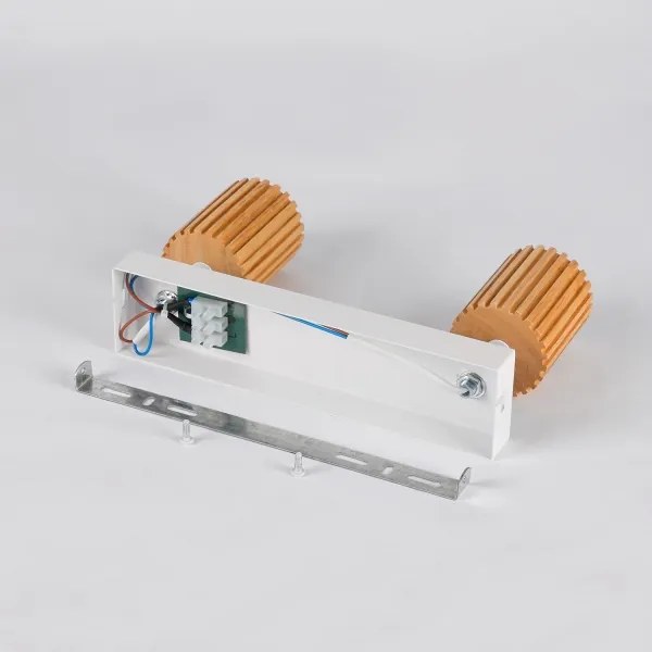 Brilagi - Bodové svietidlo MODERN WOOD 2xGU10/8W/230V drevené/biela