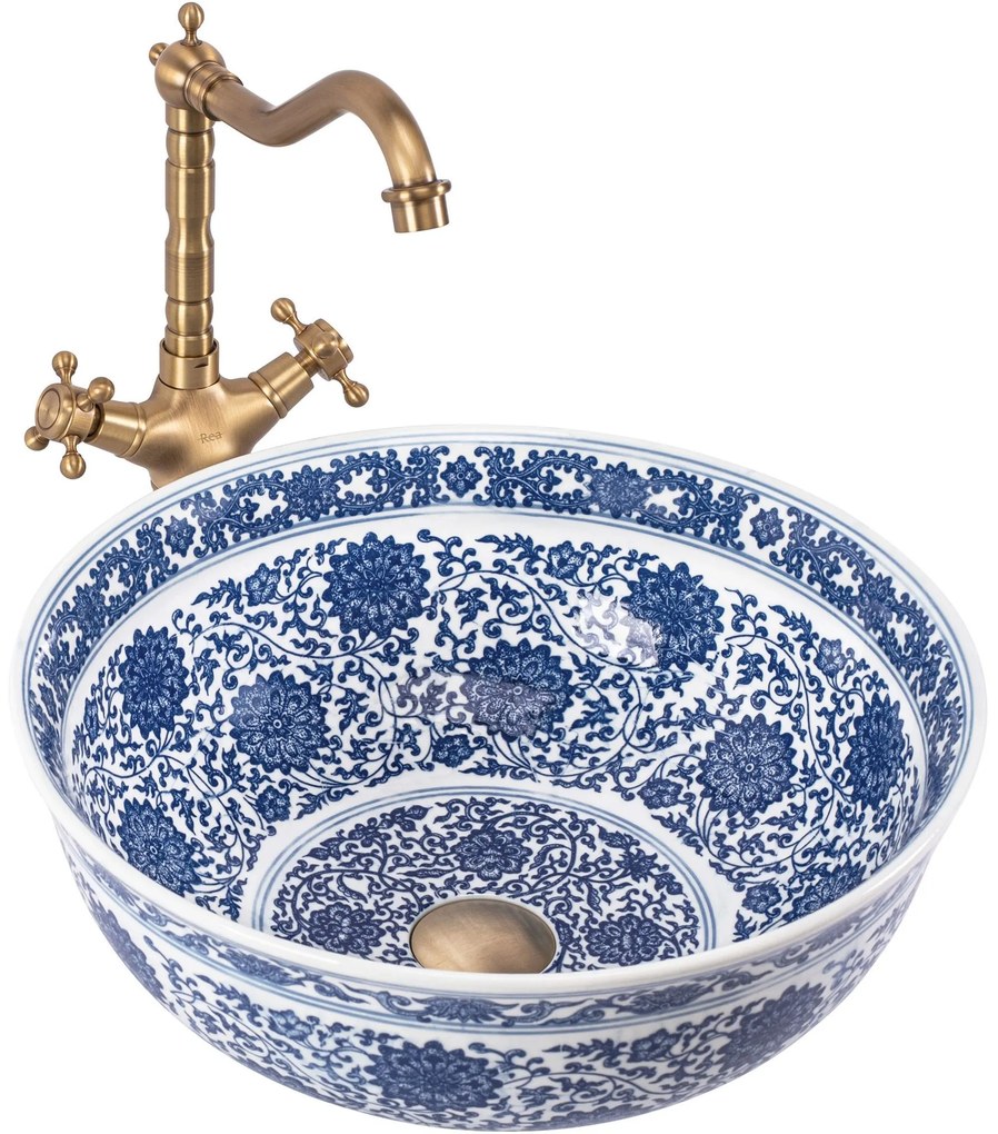 Rea Bella, umývadlo na dosku 420x420x170 mm, viacfarebné, REA-U7503