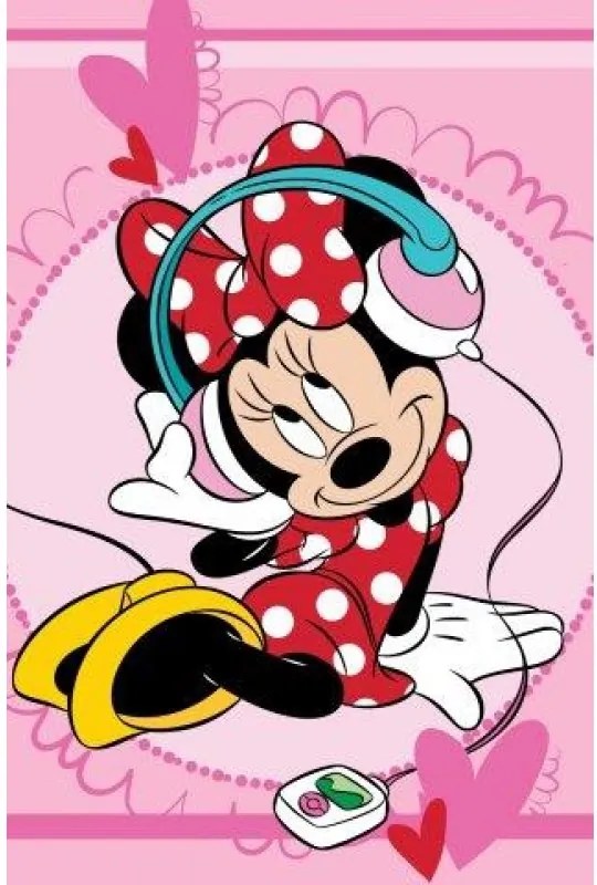 FARO Detský uteráčik Minnie music Bavlna Froté 60/40 cm