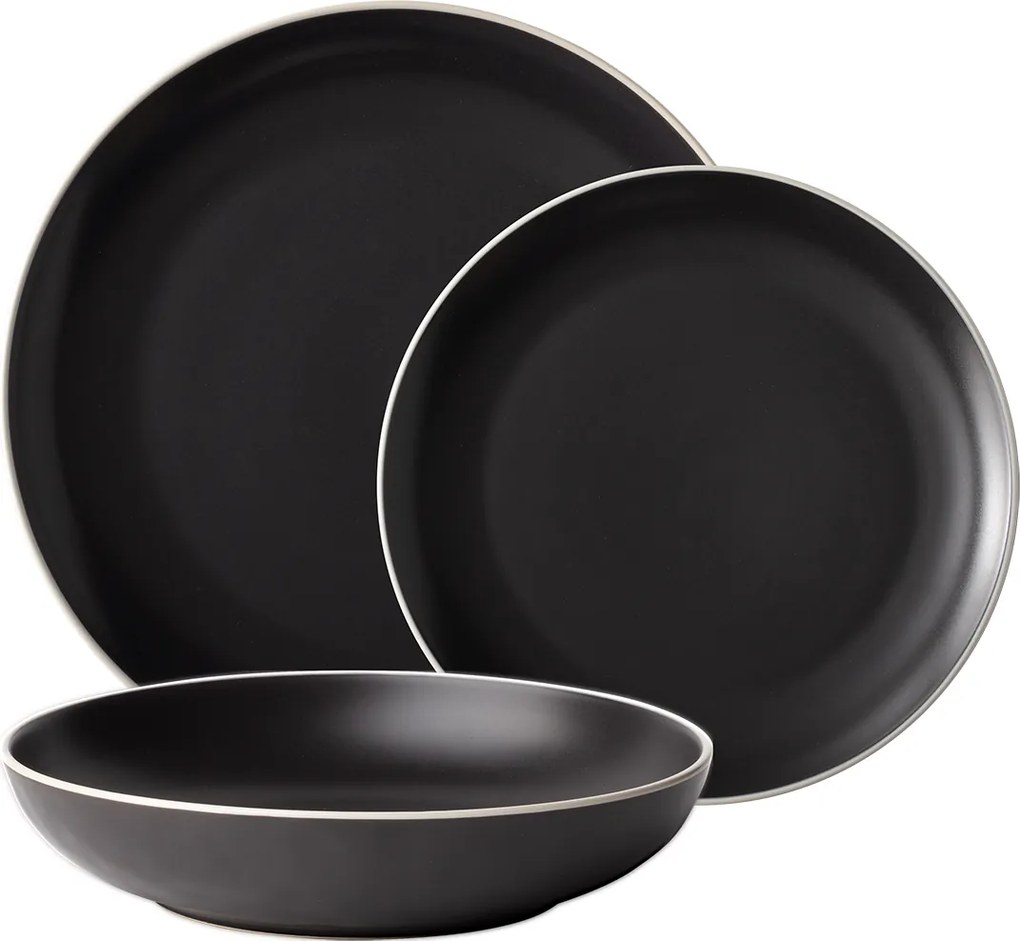 Set tanierov 18 ks — Elements Yin & Yang black - W0224