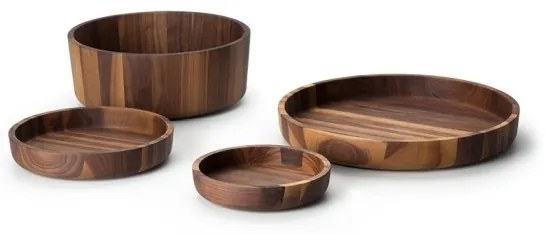Continenta C4233 - Drevená miska 20x4,3 cm orech