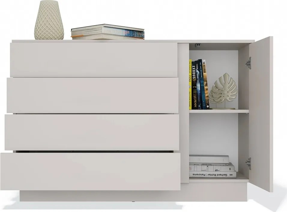 Komoda Amber 125 cm kašmírová