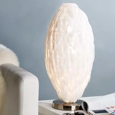 Bighome - Stolná lampa LÍBIA - biela