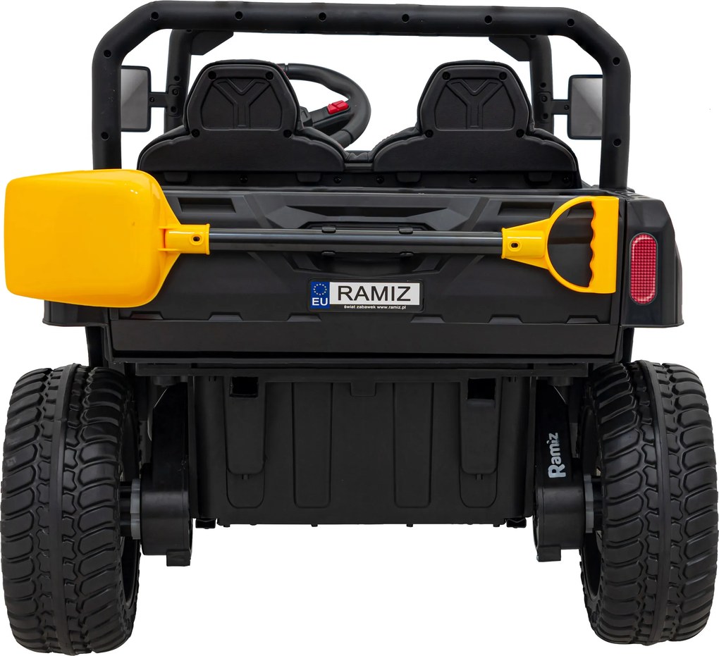 Ramiz Detské auto Pick-Up Speed 900 Čierna + pohon 4x4 + pohyblivá pumpa
