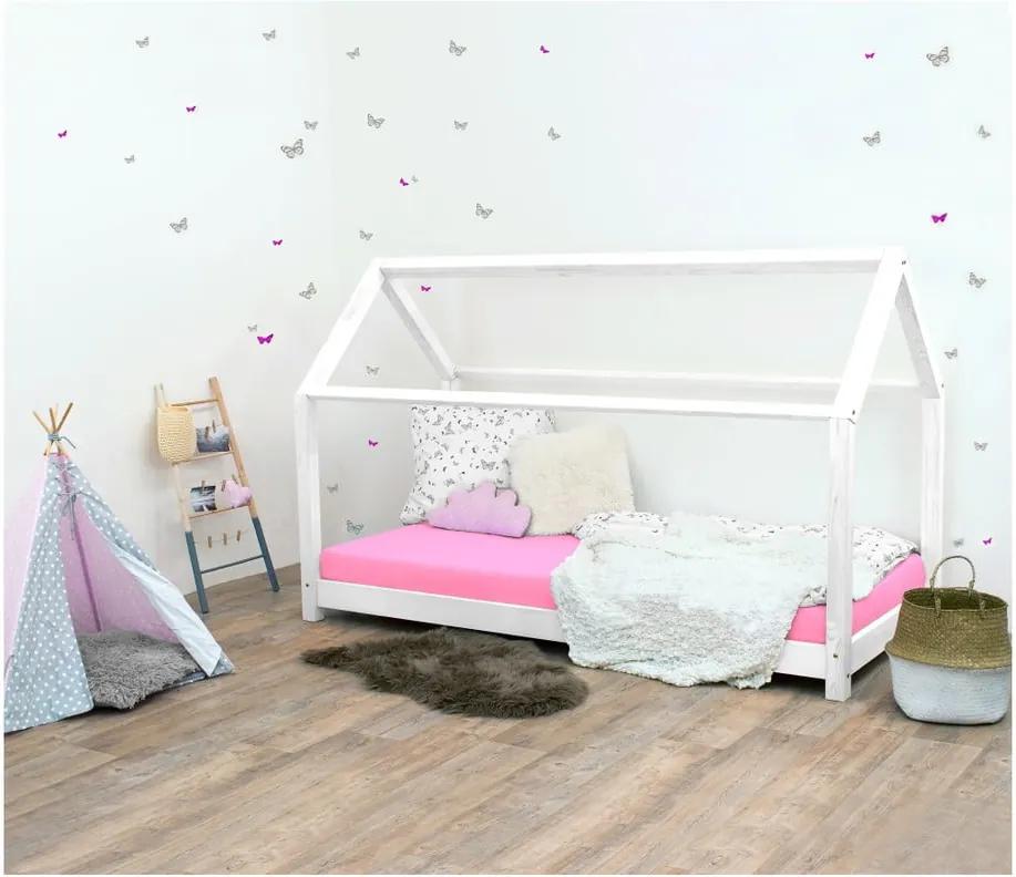 Biela detská posteľ bez bočníc zo smrekového dreva Benlemi Tery, 80 × 190 cm