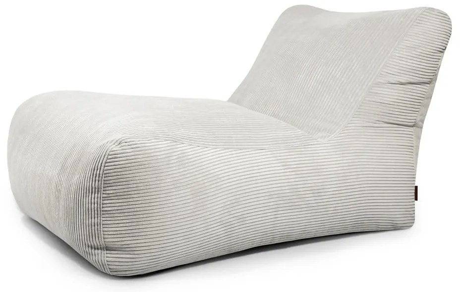 Krémový menčestrový sedací vak Lounge 100 – SLOWDOWN