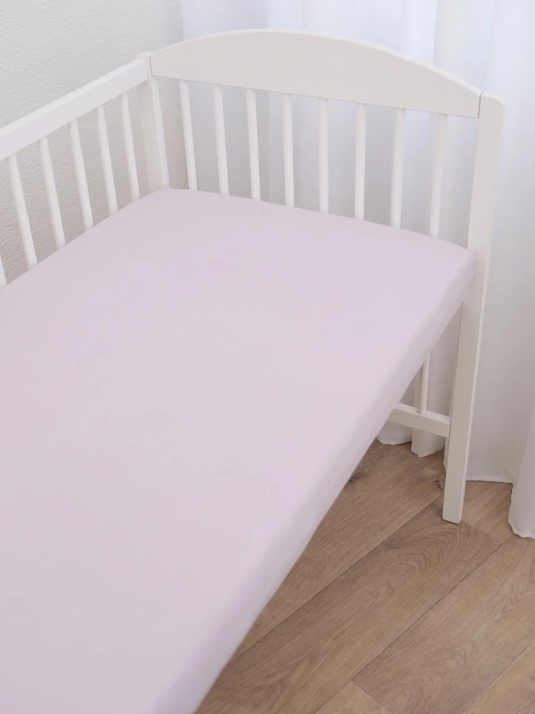 Jersey plachta do postieľky Classic 70 x 140 cm – lila
