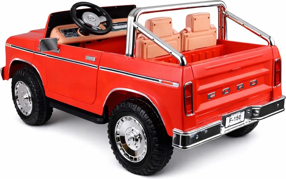 JOKOMISIADA Dvojmiestne autíčko na batériu klasický Ford Bronco Pickup červené PA0338
