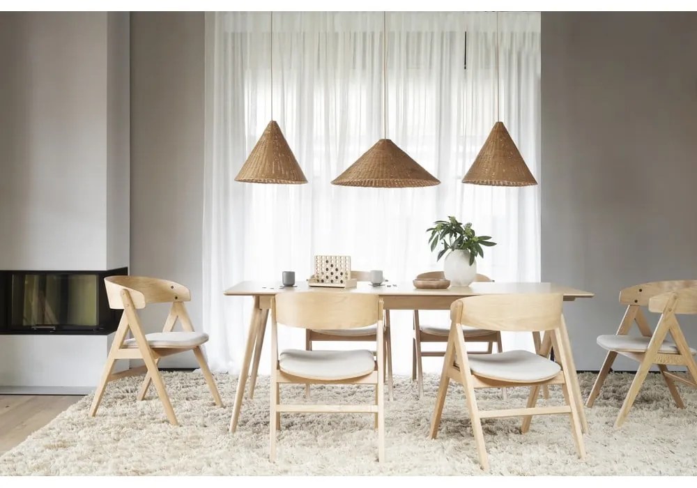 Jedálenské stoličky v súprave 2 ks v prírodnej farbe Waterton - Rowico