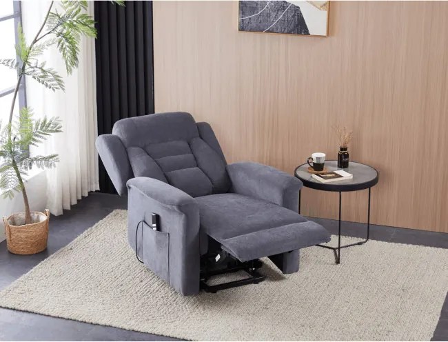 Polohovacie kreslo sivé, elektrické TV-7072 GREY2