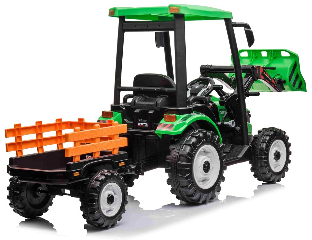 Detský elektrický traktor D68 RAMIZ JS3158B  - zelený