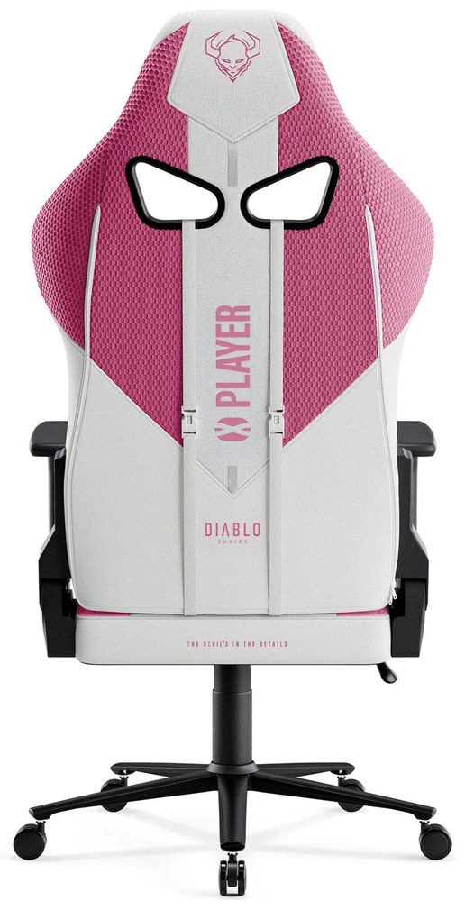 Látkové herné kreslo Diablo X-Player 2.0 Normal Size, Marshmallow Pink/ ružové
