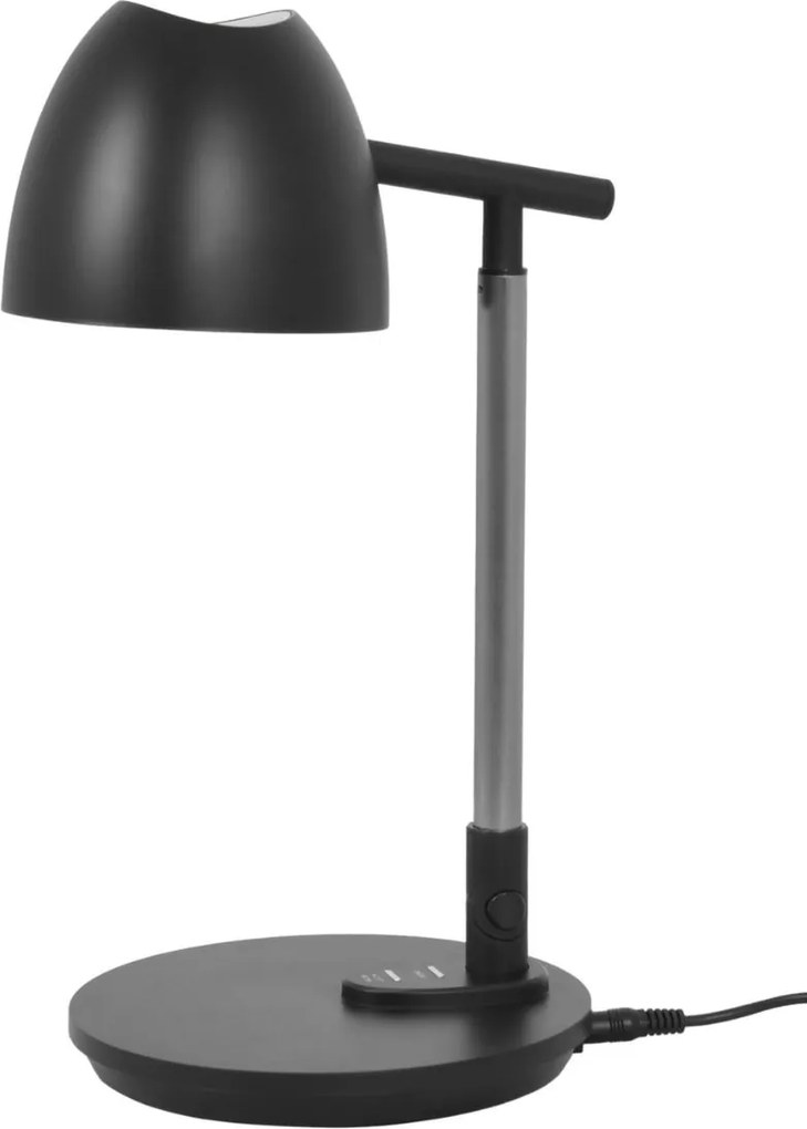 Čierna stolná LED lampa Lolek K-BL1528