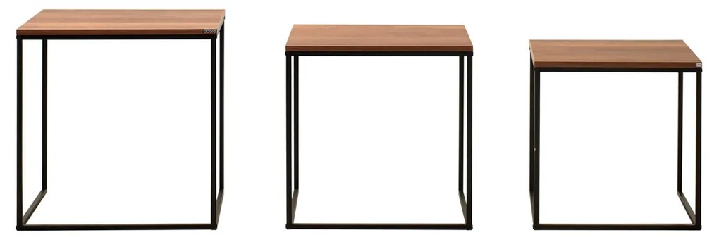 Odkladací stolík SHP 933 Walnut, 3 ks