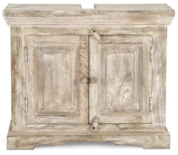 furniture-nabytek.cz - Masívna spodná drezu skriňa Patina Mango, lakovaná, prírodná – 73×33×61 cm