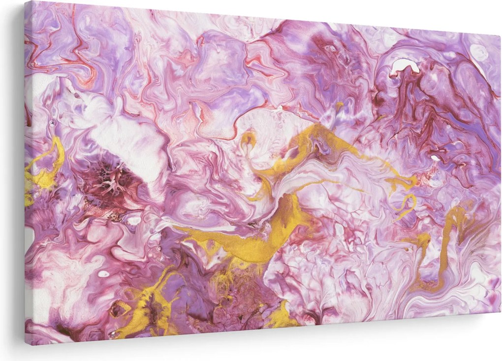 Obraz - Ružová abstrakcia (90x60 cm)