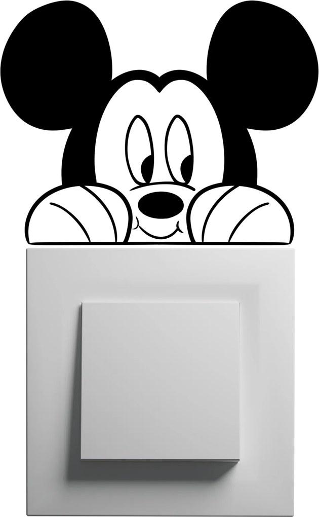 10x10cm Mickey - nálepka nad vypínač