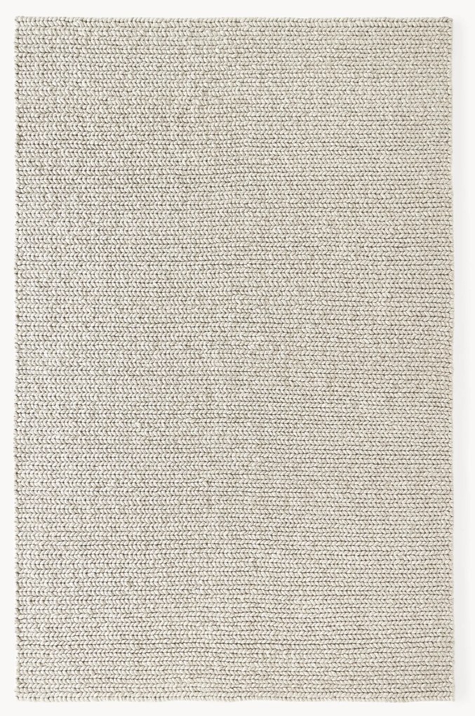 Hrubý pletený vlnený koberec Bruna