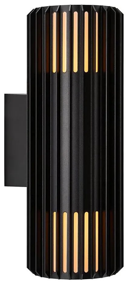 Nordlux - Vonkajšie nástenné svietidlo ALUDRA 2xE27/15W/230V IP54 čierna