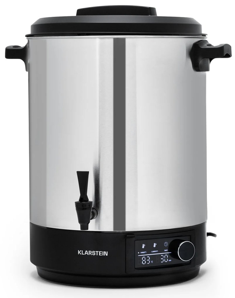 Klarstein Abbey 40, zavárací hrniec, dávkovač nápojov, 40 l, 100 °C, 180 min, nehrdzavejúca oceľ